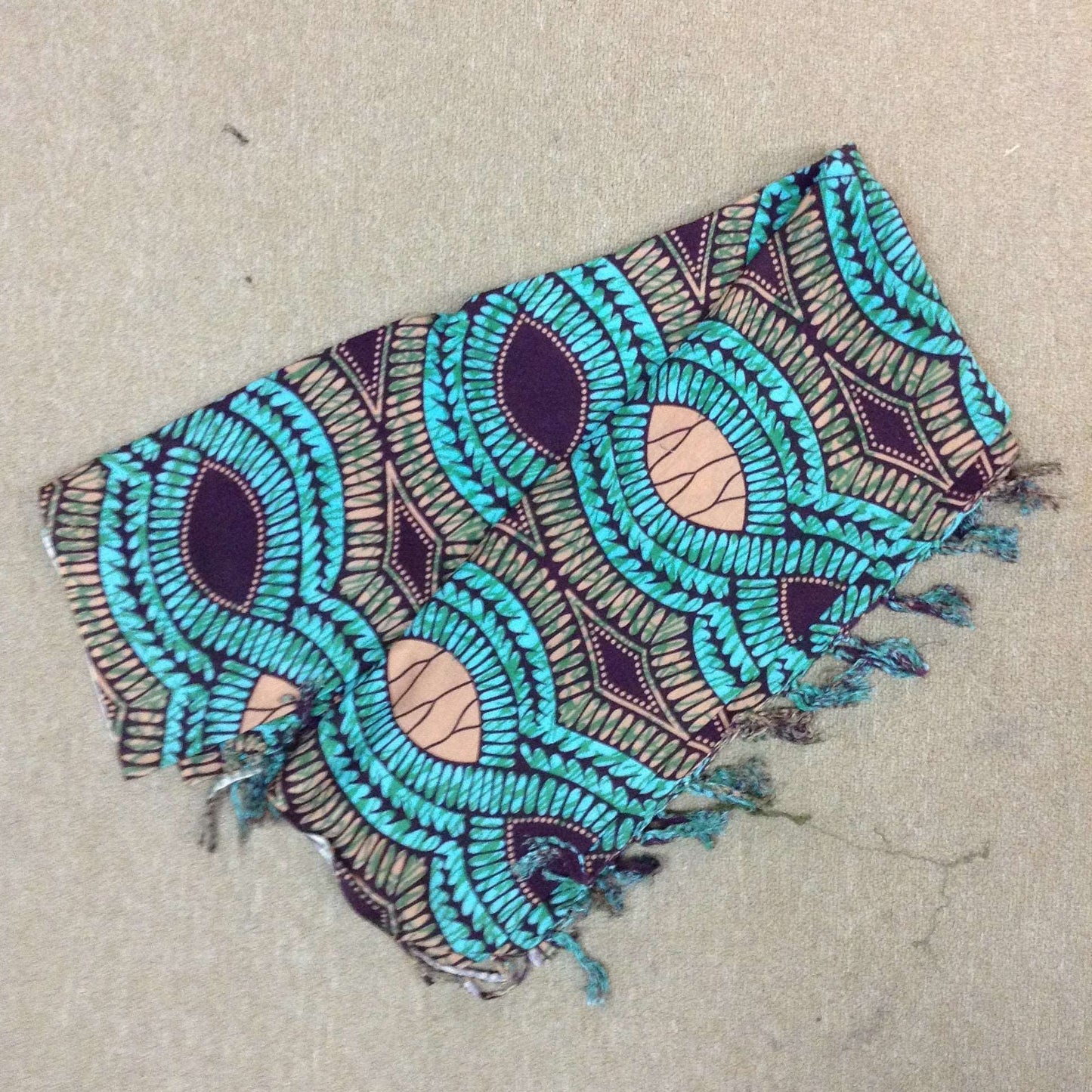 African Print Sarong - HalfMoonMusic