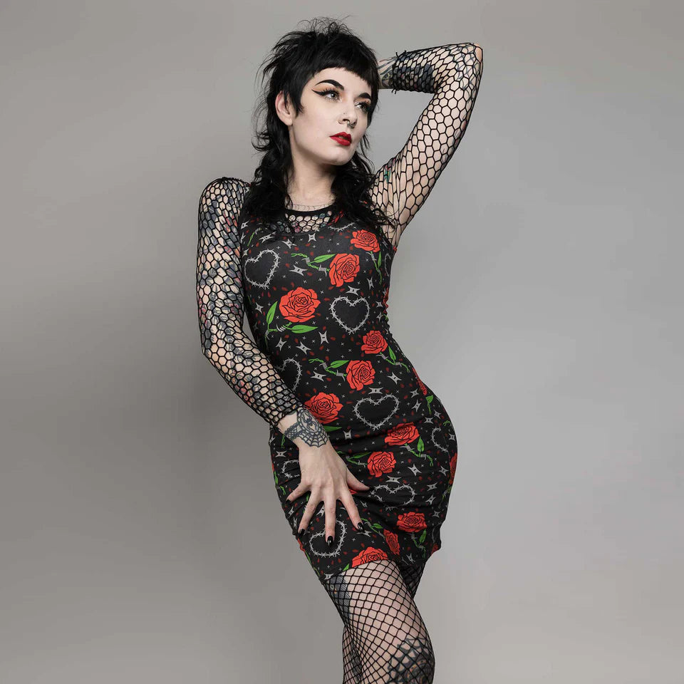 Sourpuss Barbed Wire Love Tank Dress