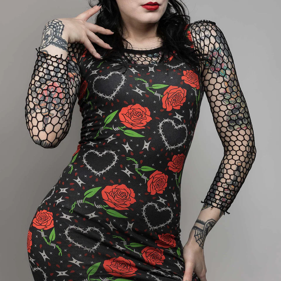 Sourpuss Barbed Wire Love Tank Dress
