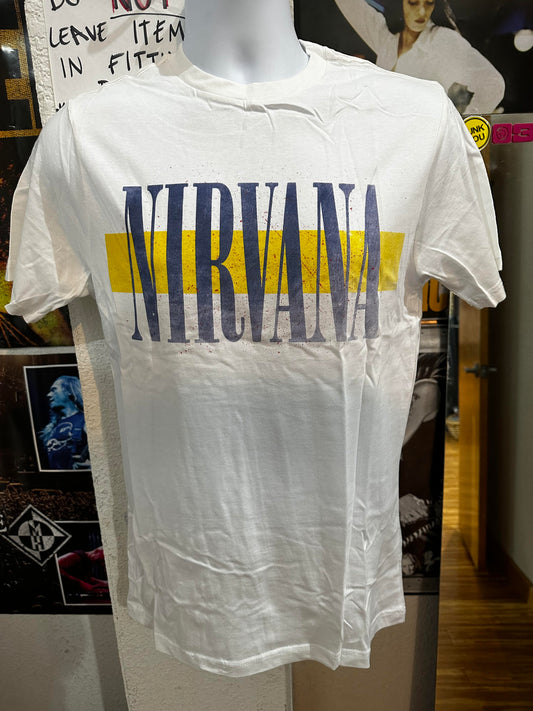 Men's Distressed Nirvana Logo T-Shirt - HalfMoonMusic