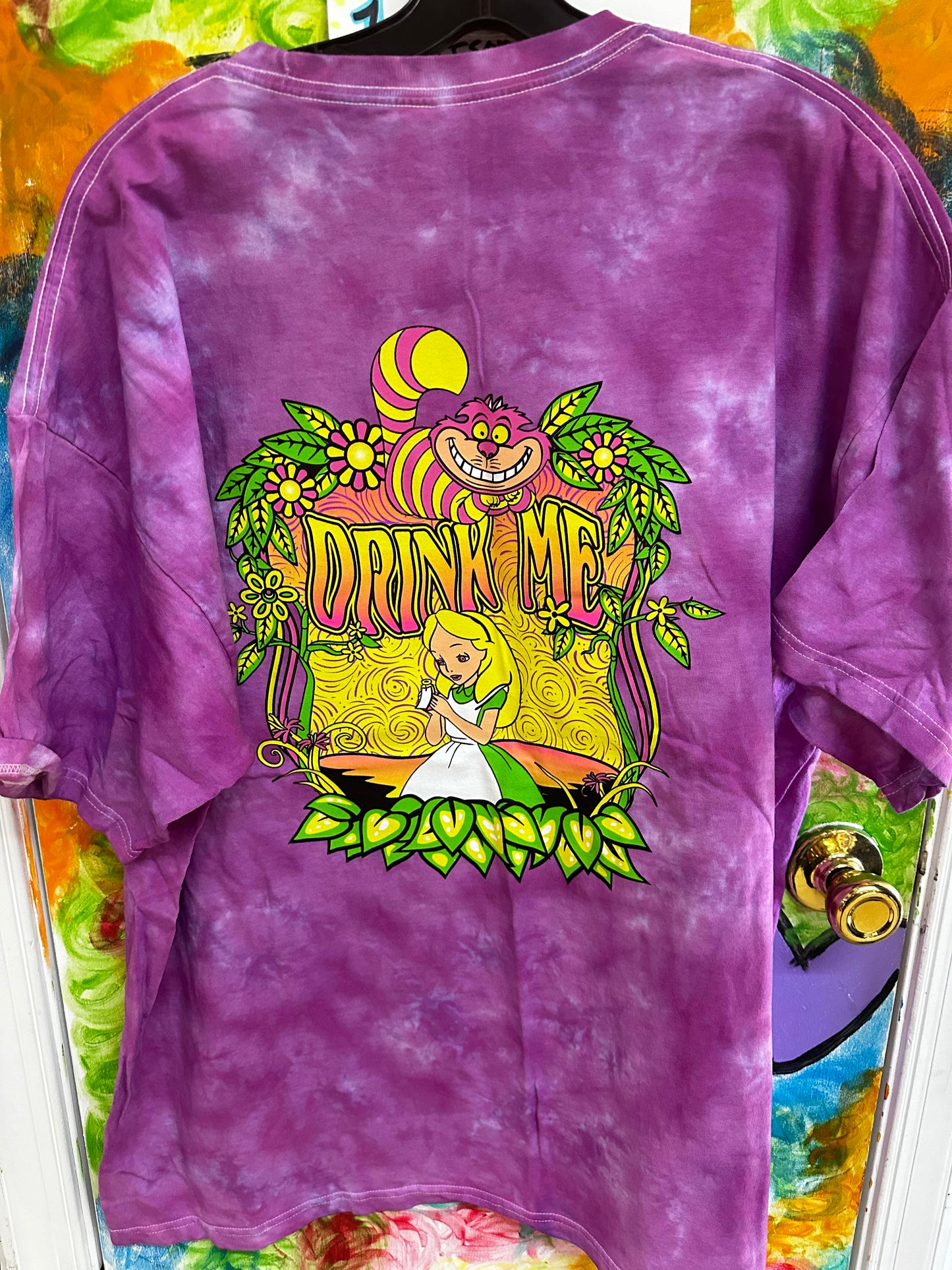 Men's Alice in Wonderland Drink Me Tie-Dye T-Shirt