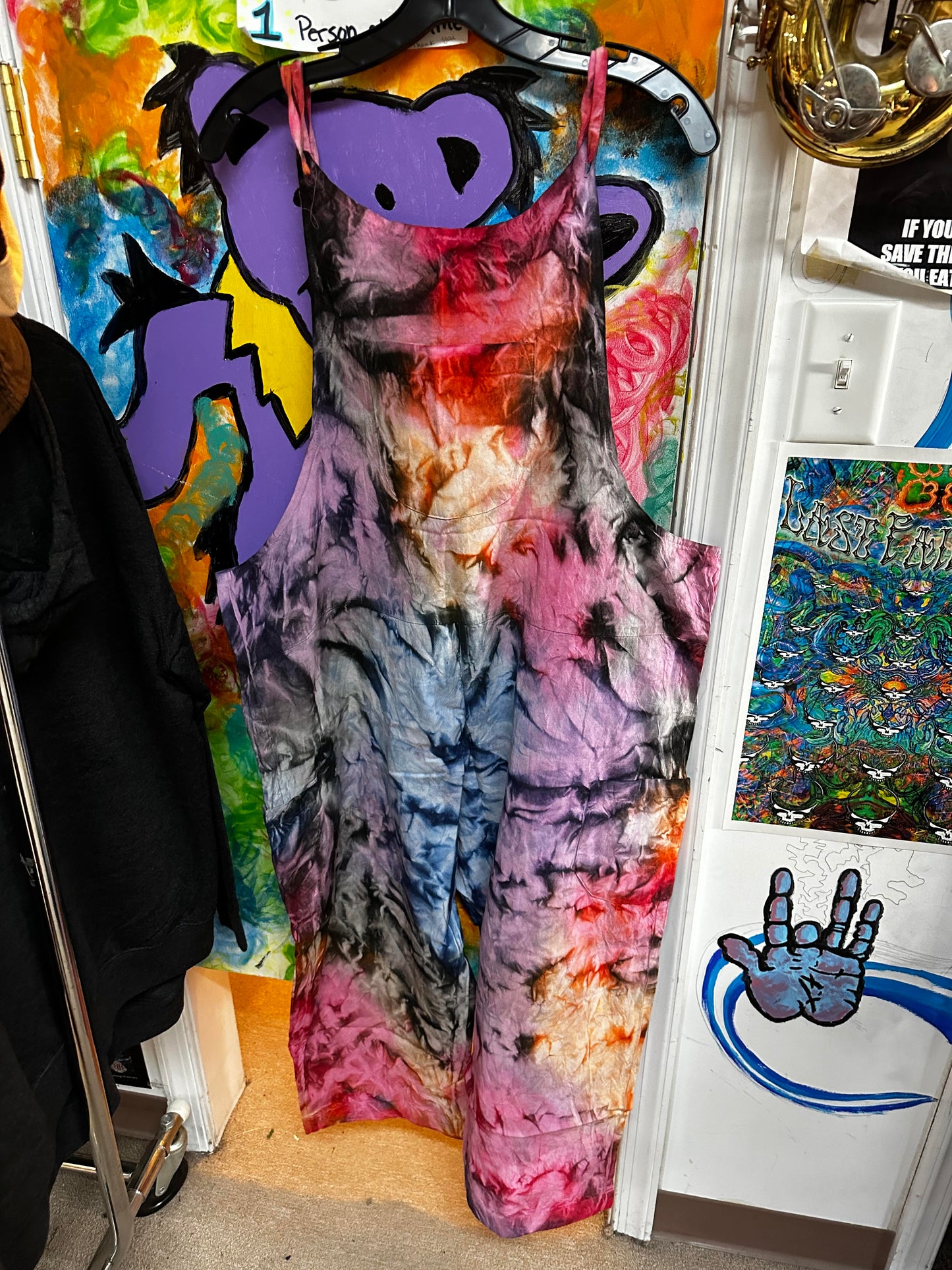Women's Easy Tie-Dye Overalls