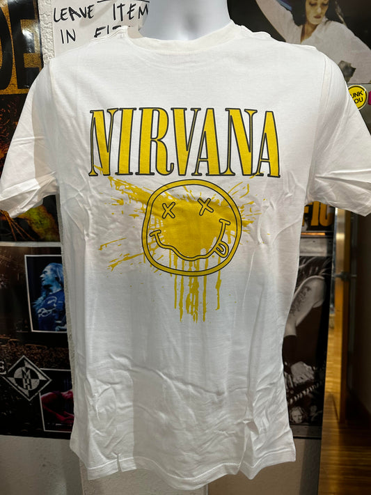 Men's Nirvana Happy Face T-Shirt - HalfMoonMusic