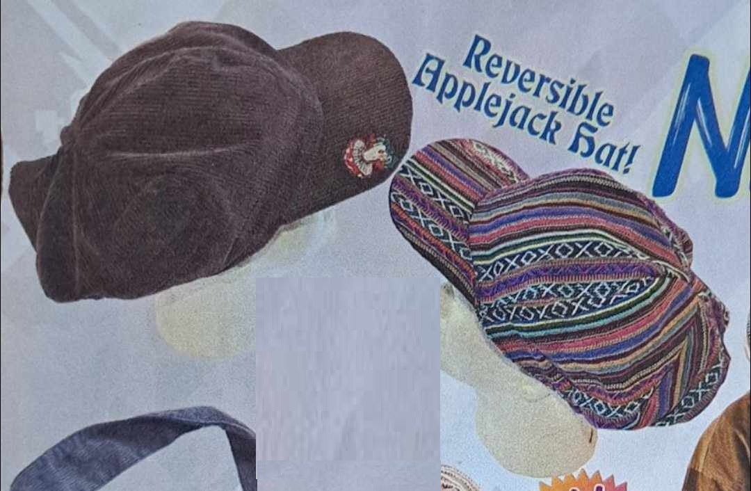 Corduroy Gheri Reversible Mushroom Embroidery Applejack Hat