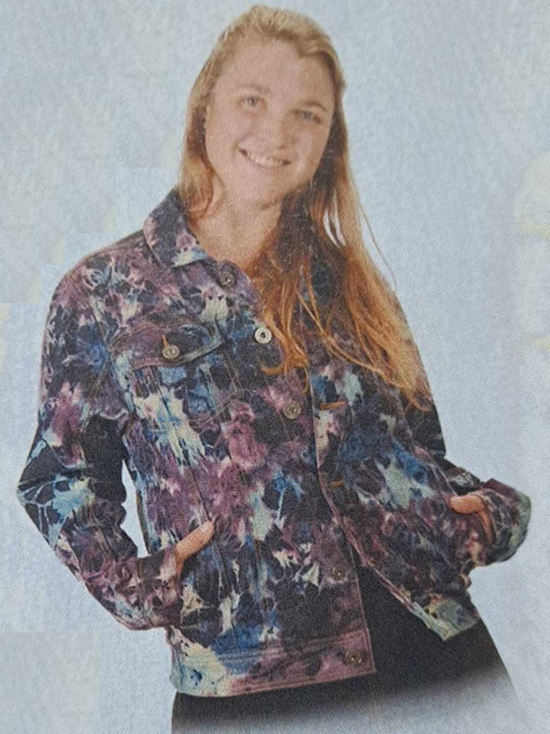 Unisex Tie-Dye Denim Stretch Jacket