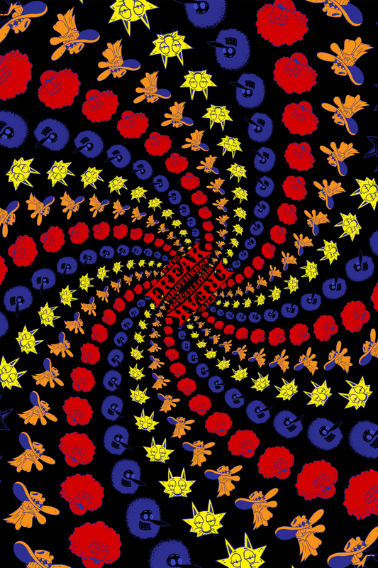 3D Freak Bros Tapestry - HalfMoonMusic