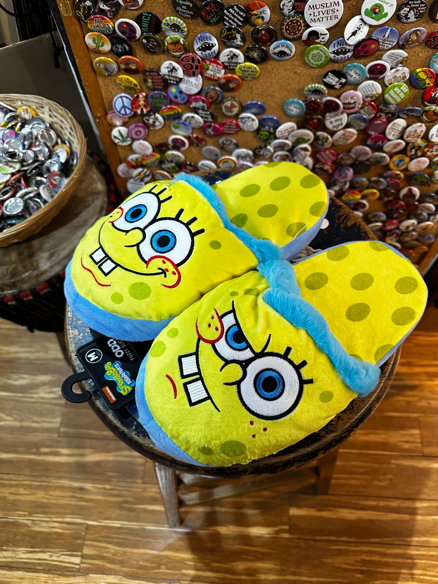Spongebob Fuzzy Slippers