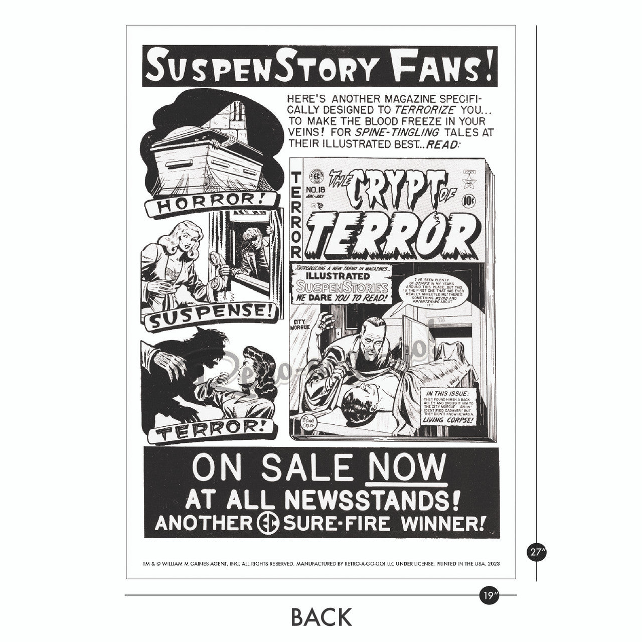 EC Comics Tales From The Crypt No.23 Large Format Print