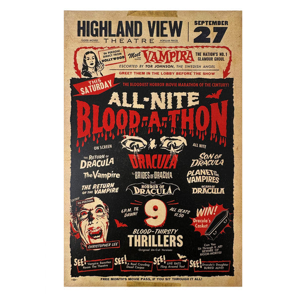All Nite Blood-A-Thon Print