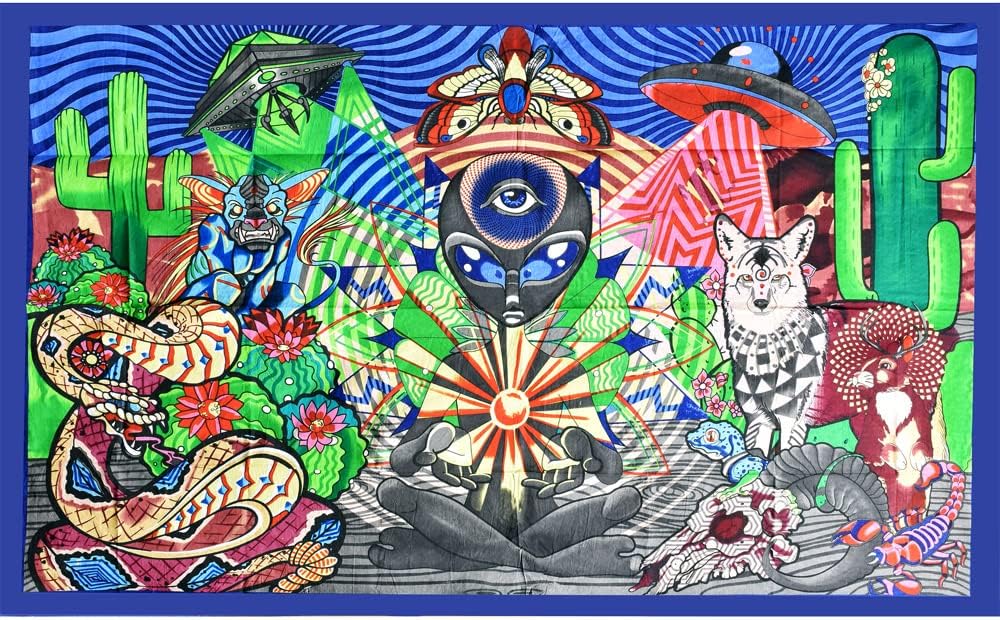 Pulsar Psychedelic Desert Tapestry