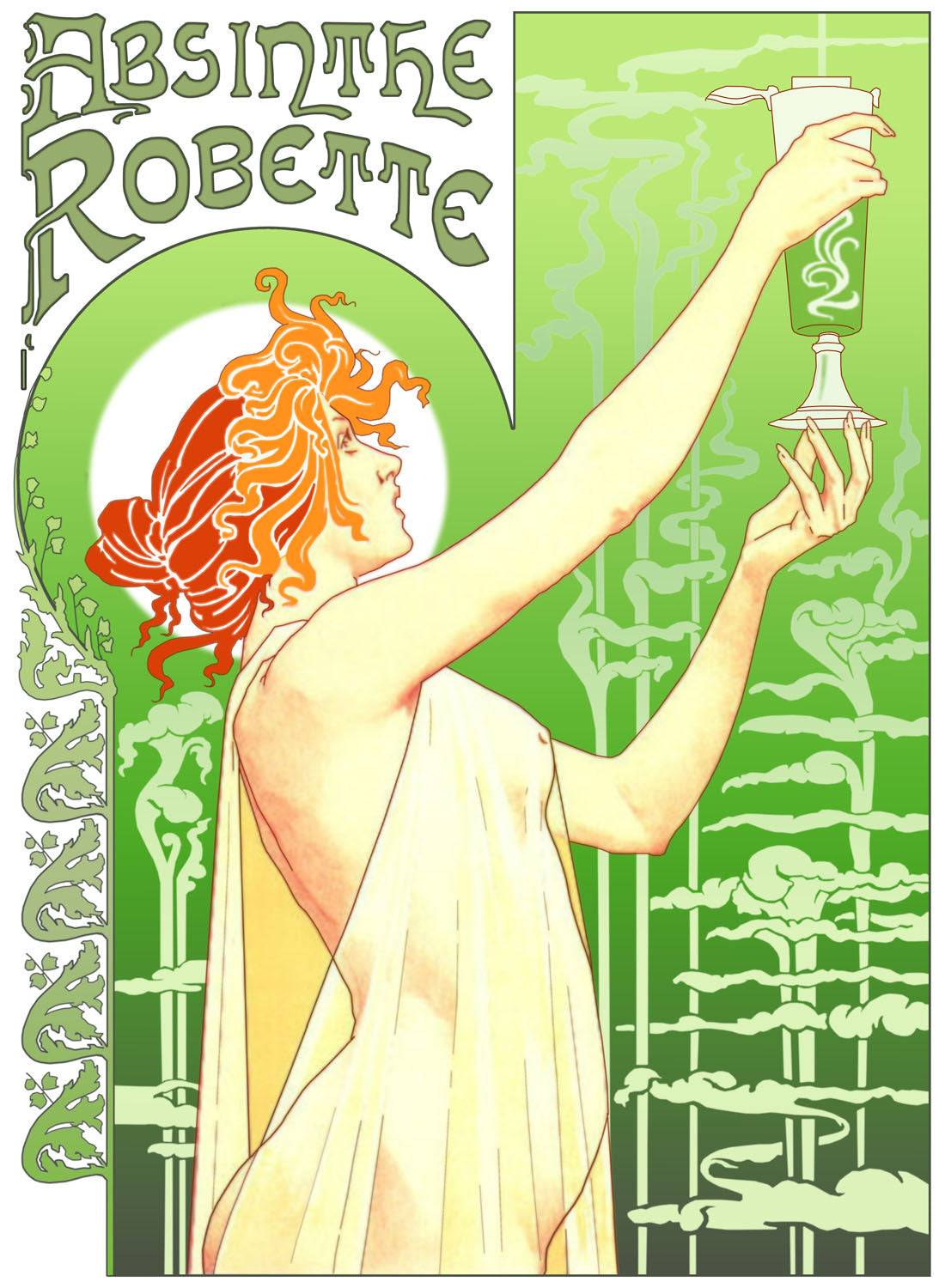 Absinthe Poster - HalfMoonMusic
