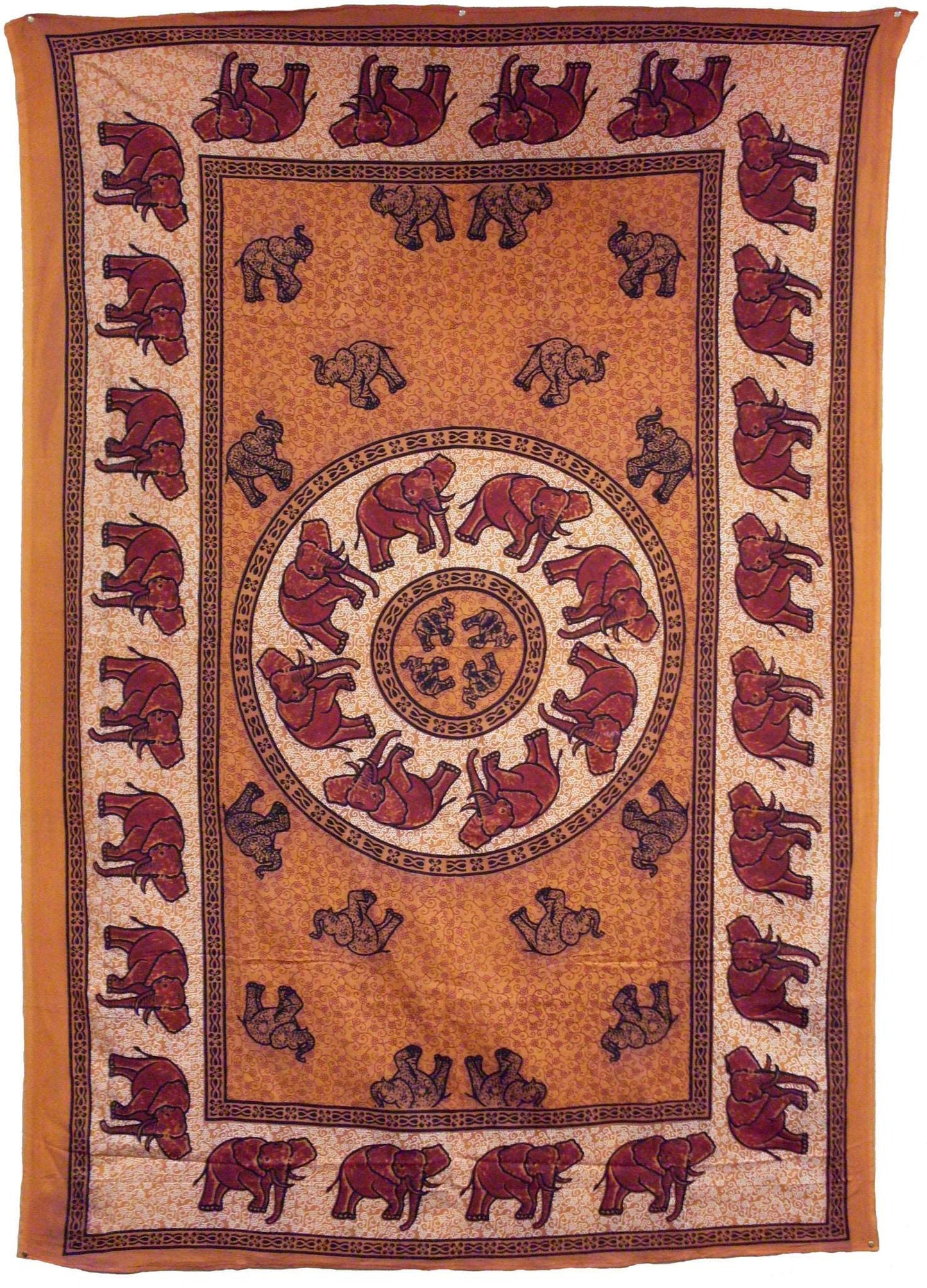 African Elephant Tapestry - HalfMoonMusic