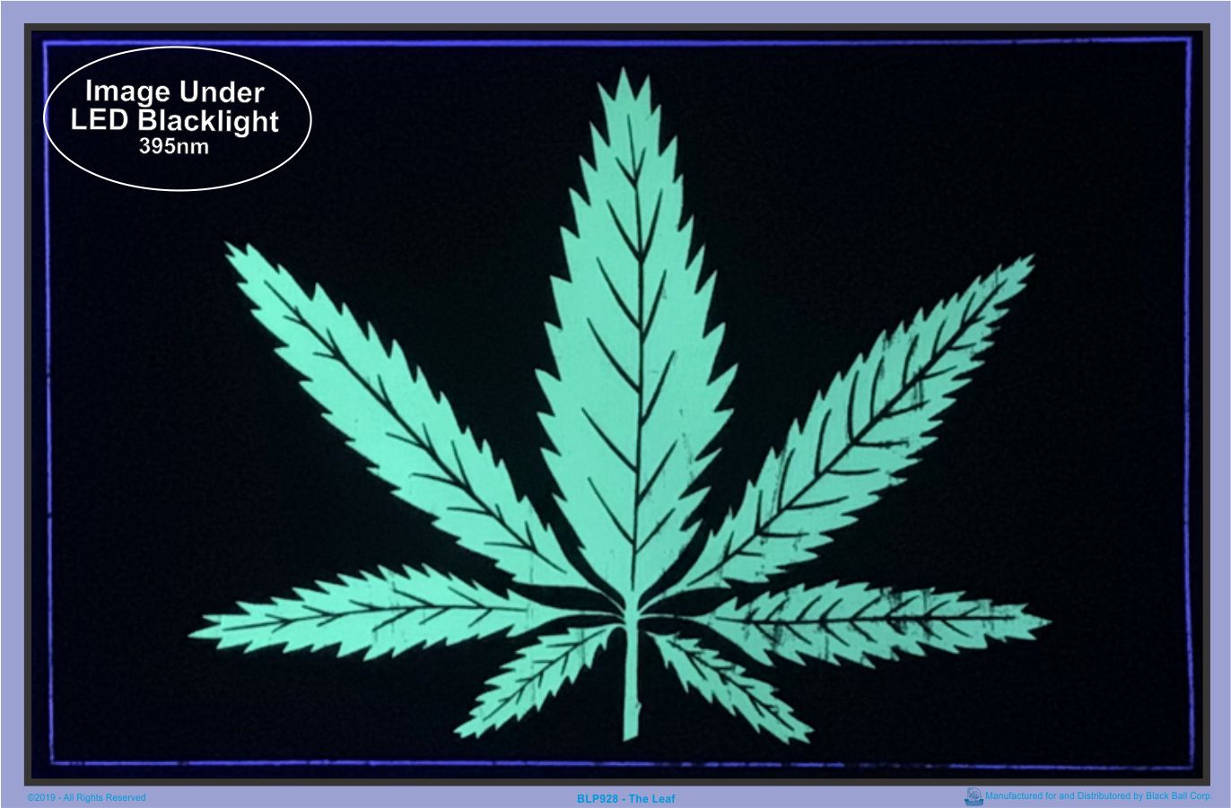 The Leaf Flocked Blacklight Poster