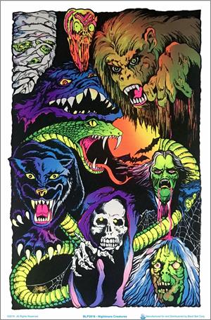 Nightmare Creatures Blacklight Poster