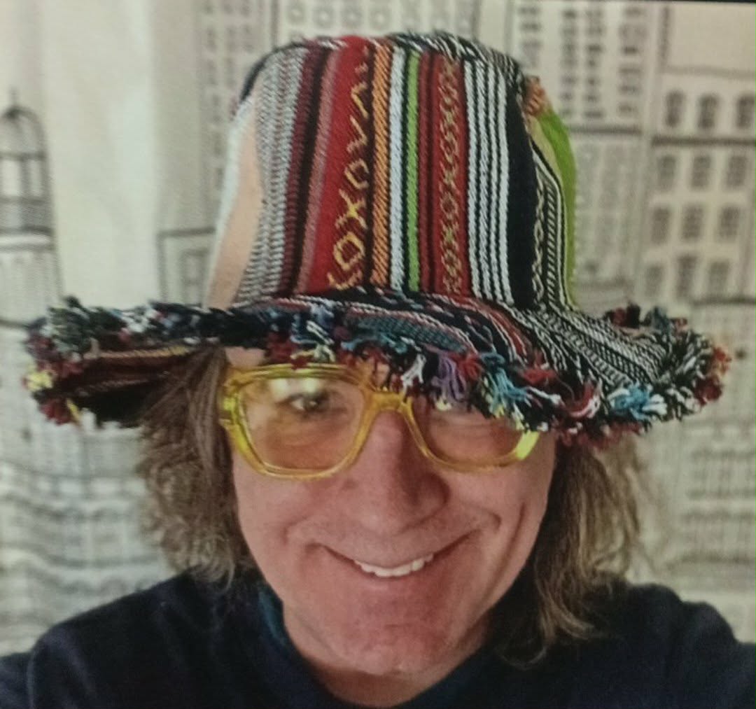 Unisex Up-Cycled Patchwork Frayed Brim Hat