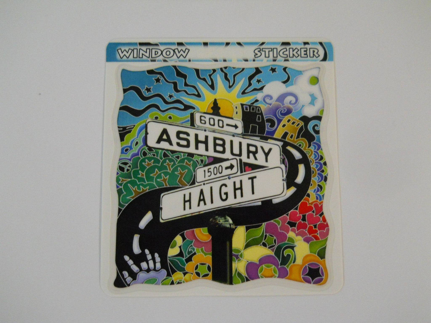 Ashbury and Haight Sticker - HalfMoonMusic