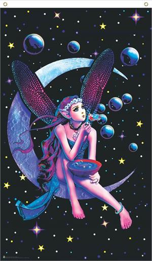Fairy Dream Blacklight Flag