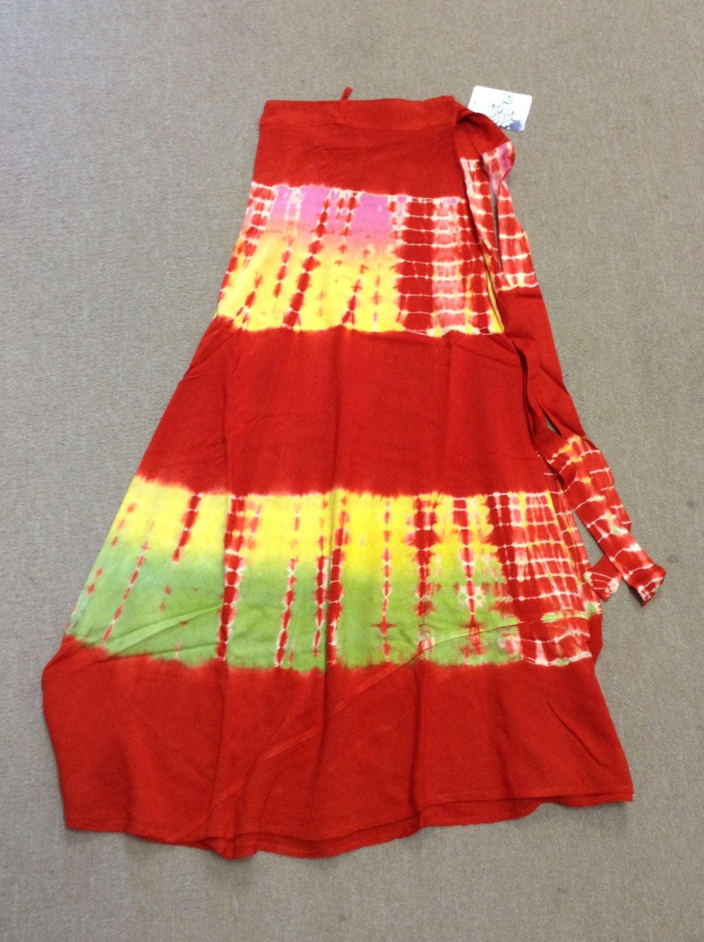 Assorted Long Tie-Dye Wrap Skirts - HalfMoonMusic