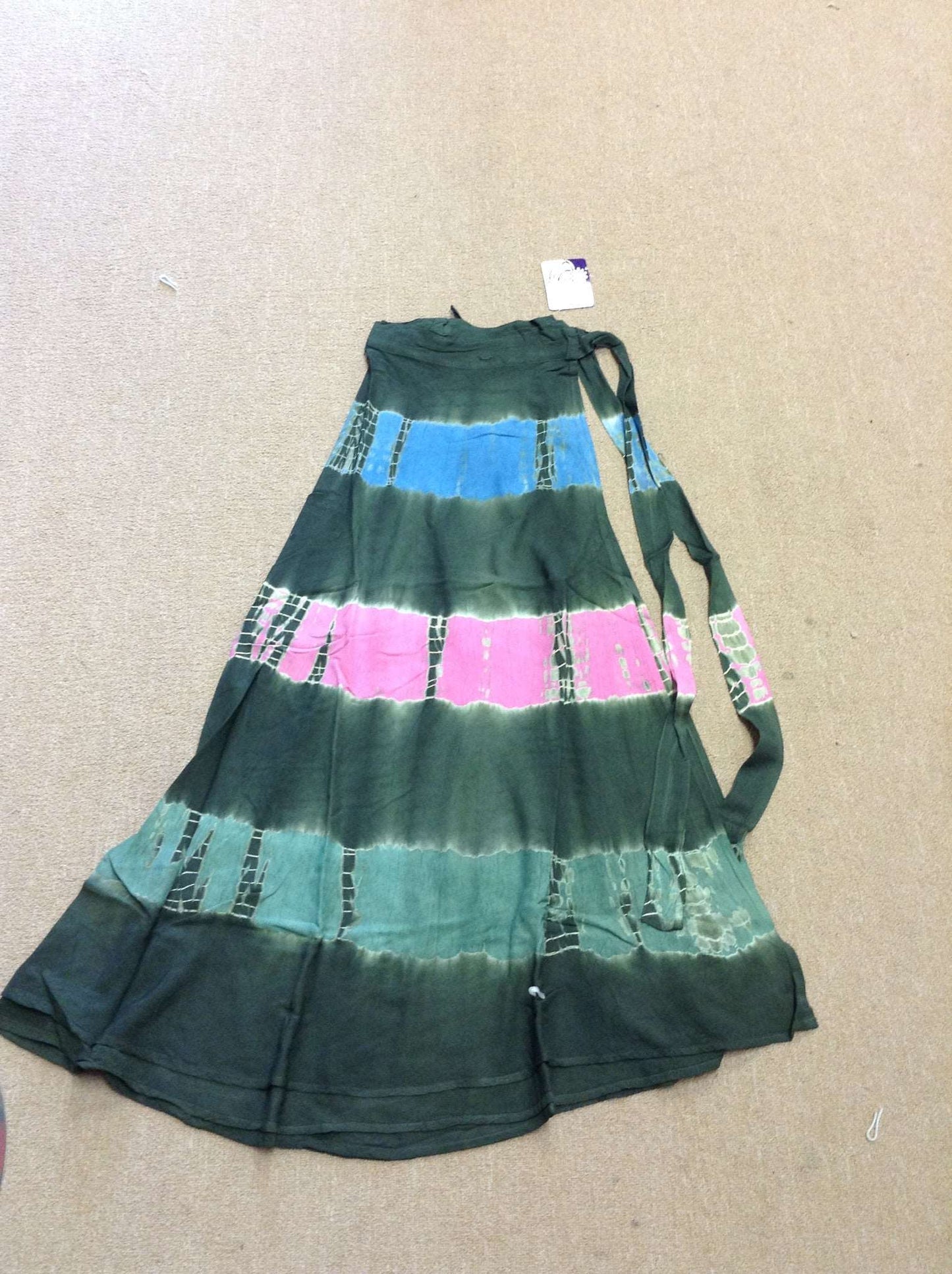 Assorted Long Tie-Dye Wrap Skirts - HalfMoonMusic