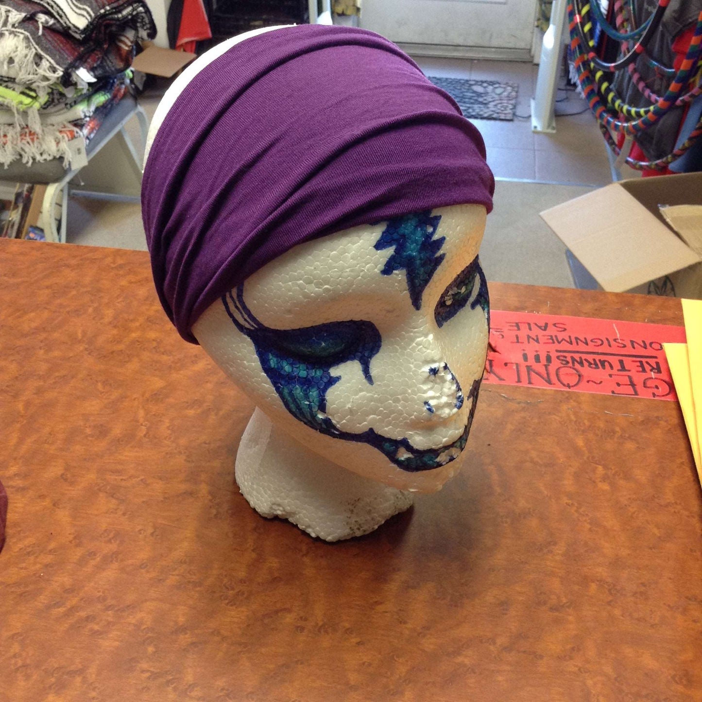 Assorted Solid Color Lycra Headbands - HalfMoonMusic