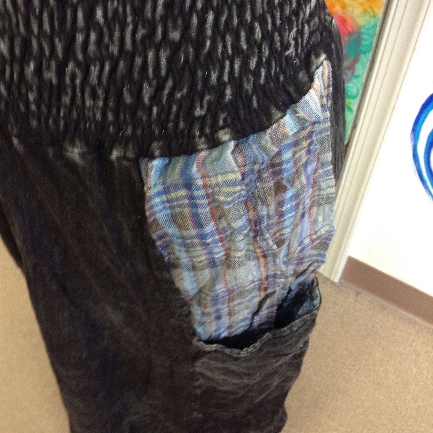 Asymetrical Long Skirt with Pockets - HalfMoonMusic