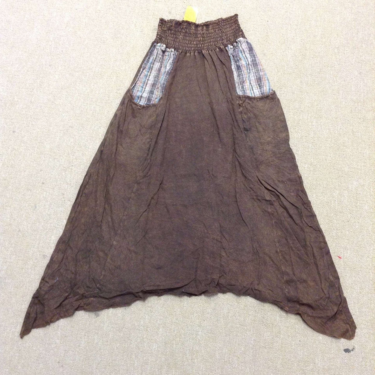 Asymetrical Long Skirt with Pockets - HalfMoonMusic