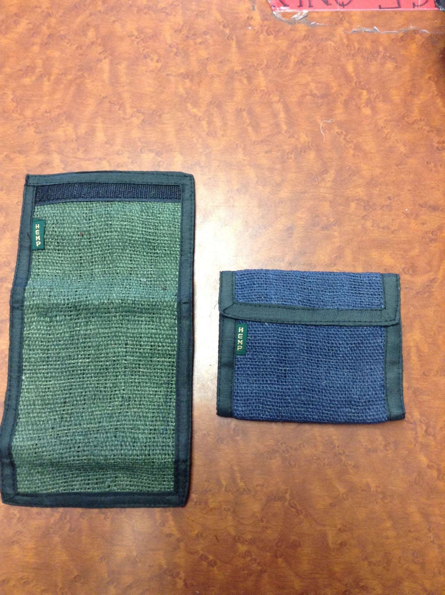 Assorted Colorful 2Fold Hemp Wallets - HalfMoonMusic