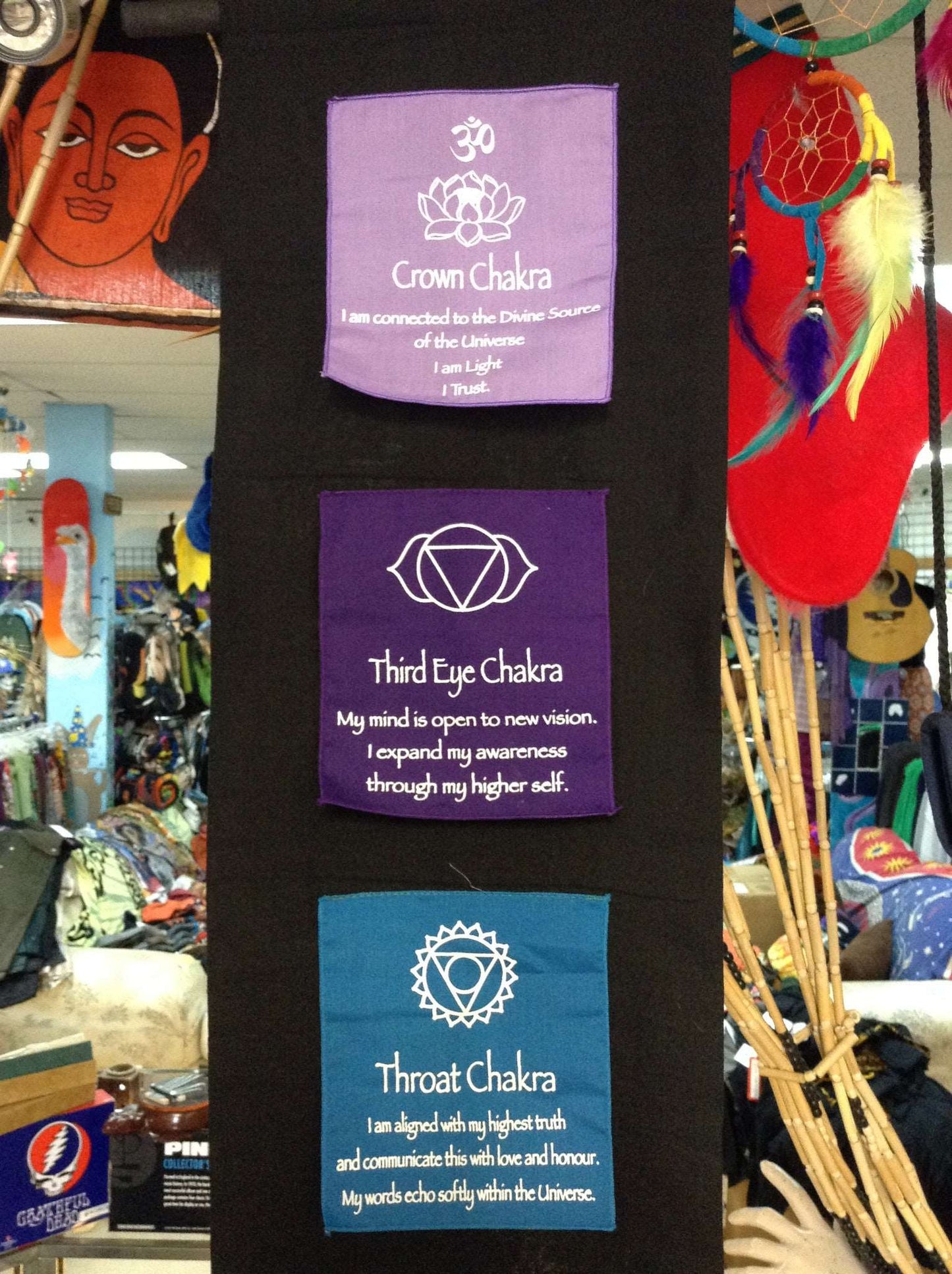 7 Chakras Wall Hanging - HalfMoonMusic