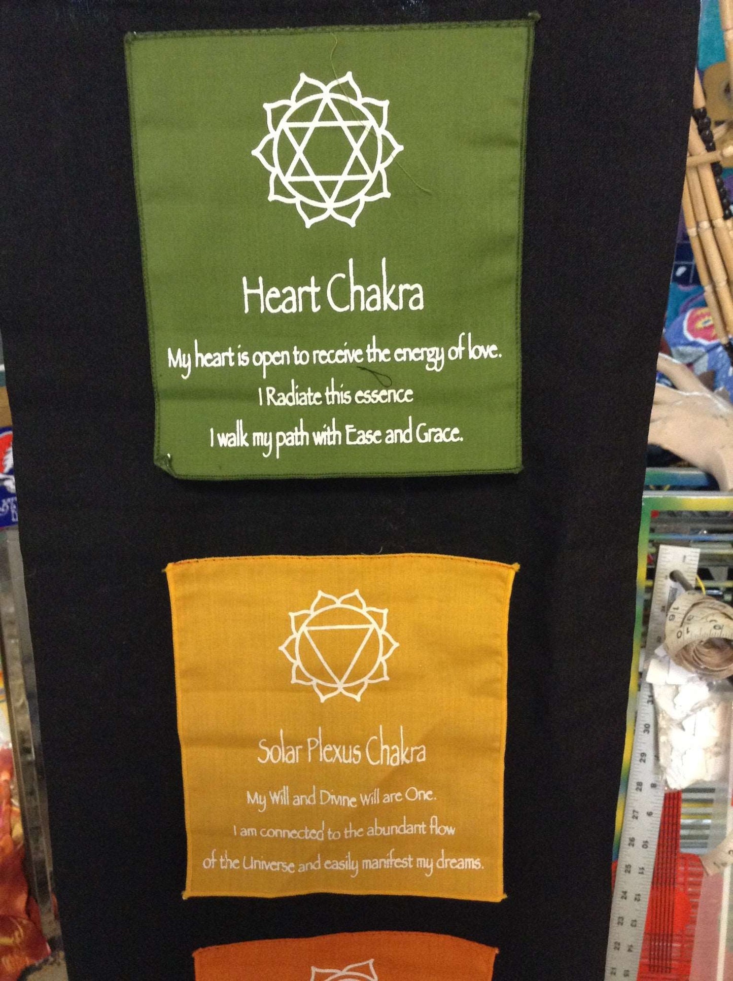 7 Chakras Wall Hanging - HalfMoonMusic
