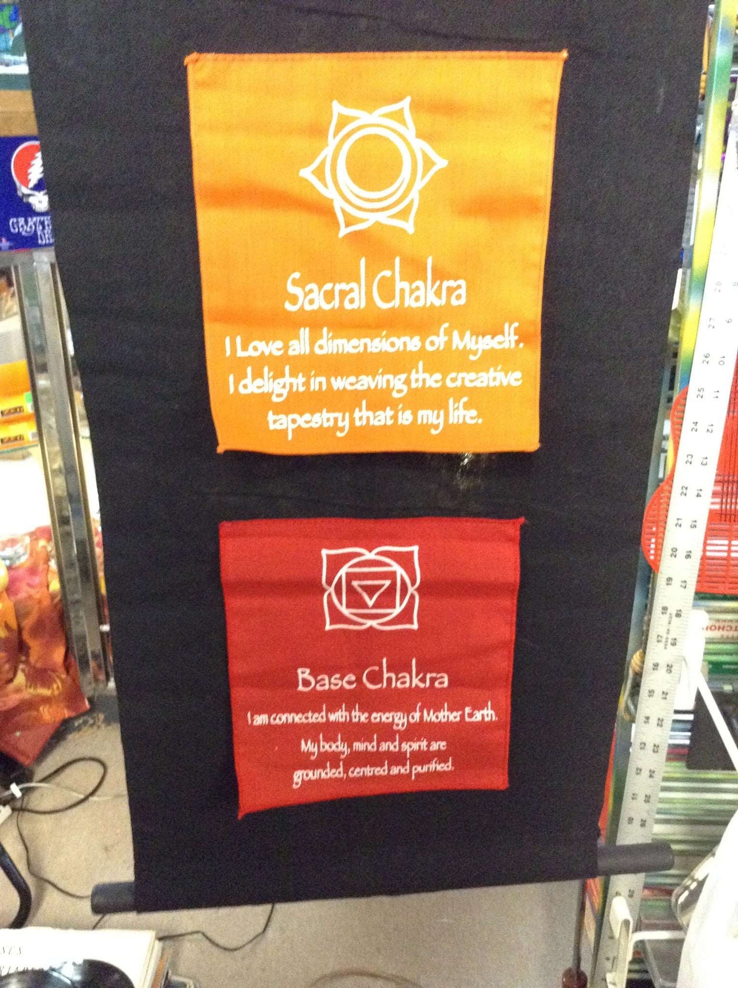 7 Chakras Wall Hanging - HalfMoonMusic
