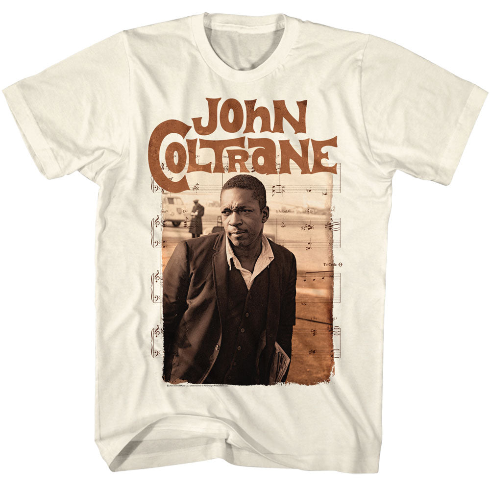 Men's John Coltrane Sepia T-Shirt