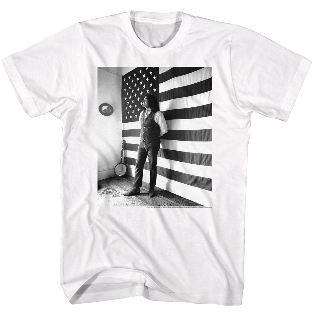 Discontinued Men's Jerry Garcia Flag T-Shirt