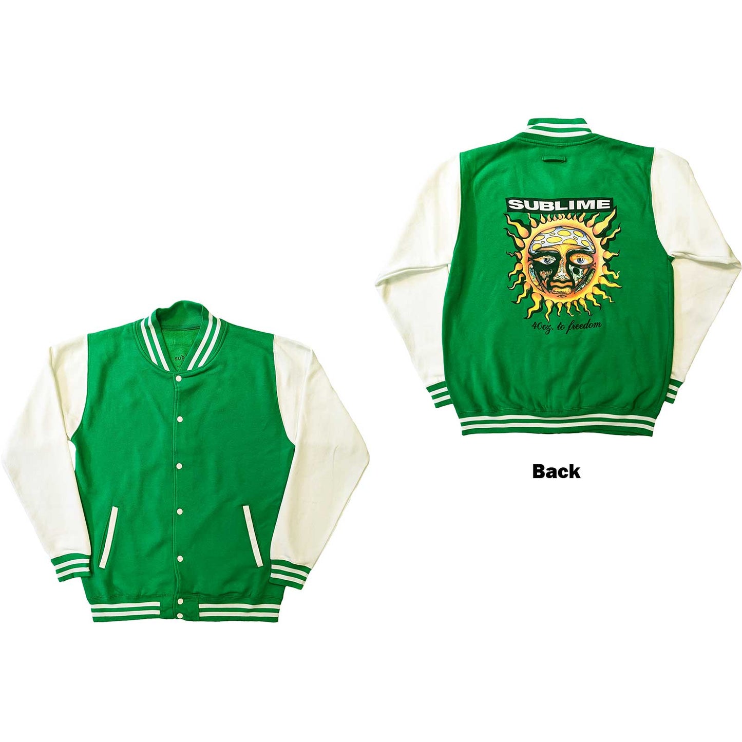 Sublime 40oz to freedom Unisex Varisty Jacket