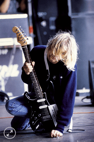 11x17 Kurt Cobain Countertop Poster - HalfMoonMusic