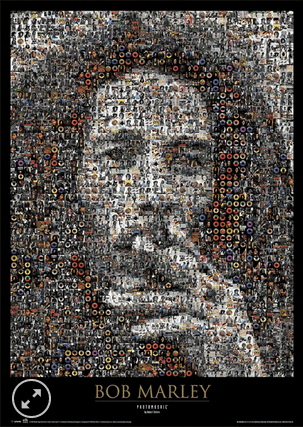 11x17 Bob Marley Countertop Poster - HalfMoonMusic
