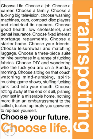 11x17 Trainspotting Countertop Poster - HalfMoonMusic