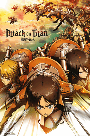 11x17 Attack on Titan Countertop Poster - HalfMoonMusic