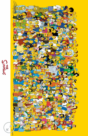 11x17 The Simpsons Countertop Poster - HalfMoonMusic