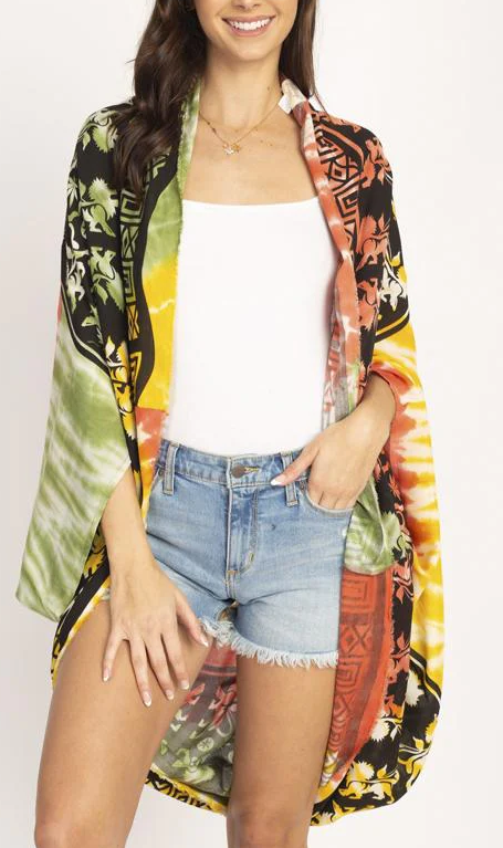 Women's Viscose Rasta Lion Festival Shawl Wrap - HalfMoonMusic