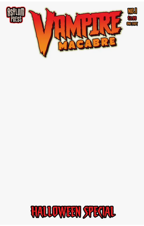 Vampire Macabre No. 1 Sketch Cover Comic Book - HalfMoonMusic