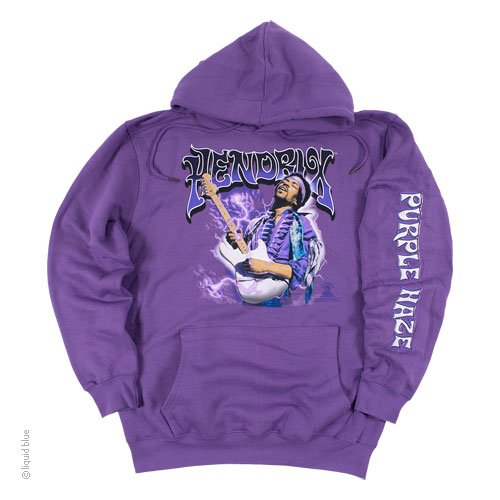 Men's Jimi Hendrix Purple Haze Pullover Hoodie - HalfMoonMusic