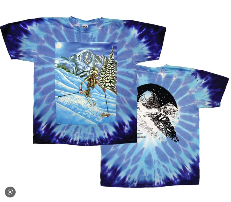 Men's Grateful Dead Powderman Tie-Dye T-Shirt - HalfMoonMusic