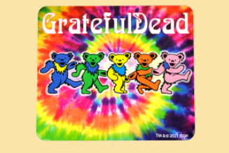 Grateful Dead Bears Tie-Dye Mousepad - HalfMoonMusic