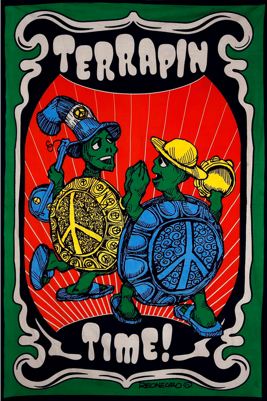 Grateful Dead Terrapin Time Turtles Tapestry - HalfMoonMusic