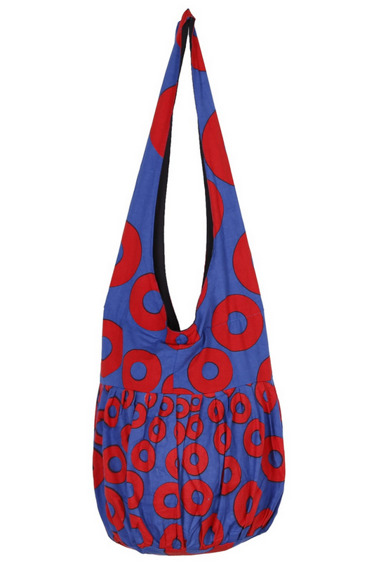 Phish Donut Print Zippered Hobo Bag - HalfMoonMusic