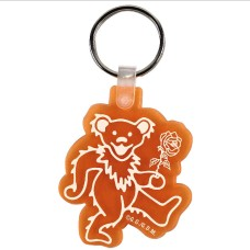 Grateful Dead Dancing Bears Rubber Keychain - HalfMoonMusic