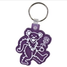 Grateful Dead Dancing Bears Rubber Keychain - HalfMoonMusic