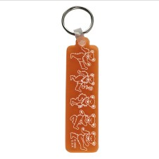 Grateful Dead Dancing Bears Rubber Keychain - HalfMoonMusic