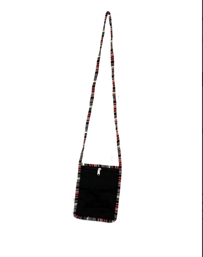 4-Zipper Baja Pattern Mini Crossbody Bag - HalfMoonMusic