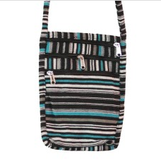 4-Zipper Baja Pattern Mini Crossbody Bag - HalfMoonMusic